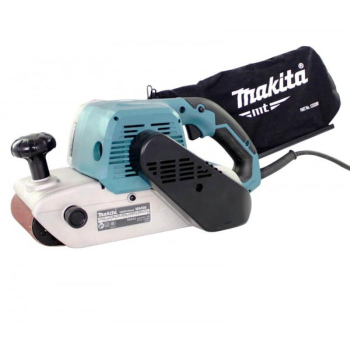 Makita Machine For Sanding in teal and black colour with a white Makita logo on a white background.