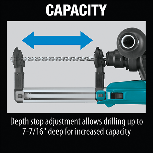 Makita Rotary Hammer Drill Machine, 3 Modes, Concrete 26mm, 800W, 4.4kg HR2661