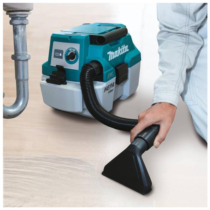 Makita DVC750LZX1 Cordless Vacuum Cleaner & Dust Extractor 18V | Portable 3-in-1 Blower for Workshops & Job Sites