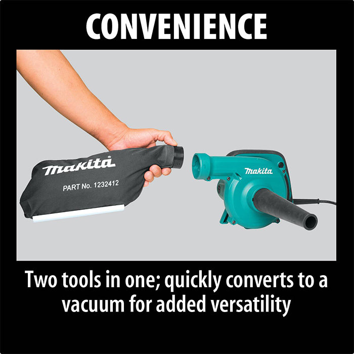 Makita UB1103 Electric Air Blower 600W | 16000 RPM Dust Blower & Vacuum Cleaner Machine