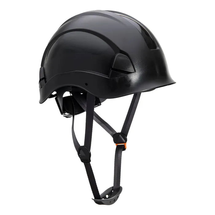 Portwest PS53 Height Endurance Helmet, Black, 6-Point Textile Harness