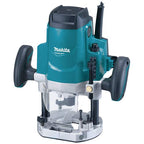 Makita Woodworking Router with a combination of teal,blue and black colour