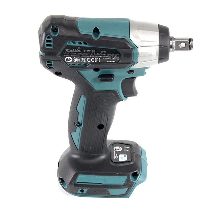 Makita Cordless Impact Wrench 1/2 inch, 18V, Brushless, 210Nm, 1.5kg DTW181RTJ
