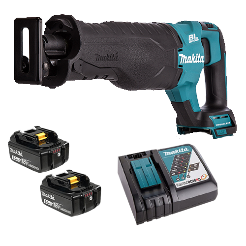 Makita Cordless Recipro Saw with 2 batteries and a charger