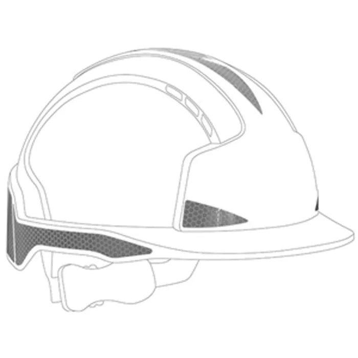 JSP Reflective CR2 Decal Kit for EVOLite® - Silver - Pack of 10 - AHV390-002-900