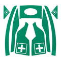 JSP First Aider Green CR2 Reflective Kit for EVO® Vista® - Pack of 10 - AHV400-000-300