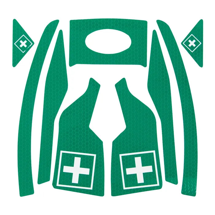 JSP First Aider Green CR2 Reflective Kit for EVO® Vista® - Pack of 10 - AHV400-000-300