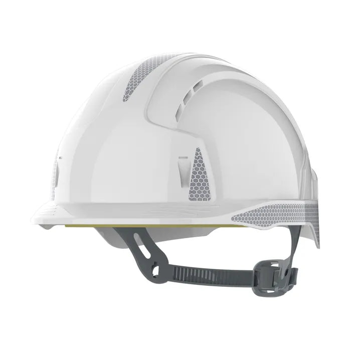 JSP EVOLite® Safety Helmet with CR2 - Slip Ratchet - Vented - White - AJB160-400-100