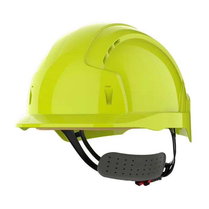JSP EVOLite® Safety Helmet - Wheel Ratchet - Vented - High-Visibility Yellow - AJB170-00C-700