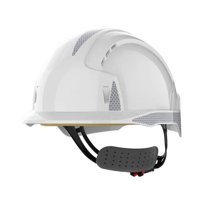 JSP EVOLite® Safety Helmet with CR2 - Wheel Ratchet - Vented - White - AJB170-400-100