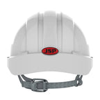 JSP EVO®2 Mid Peak Vented Safety Helmet, Slip Ratchet, White - AJF030-050-100