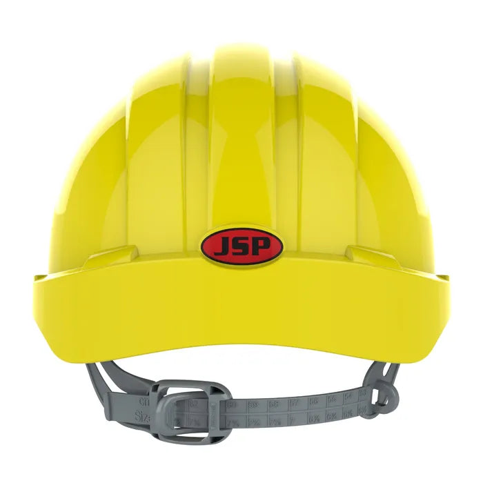 JSP EVO®2 Safety Helmet, Slip Ratchet, Vented, Yellow - AJF030-050-200