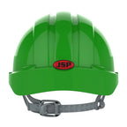 JSP EVO®2 Safety Helmet, Slip Ratchet, Vented, Green - AJF030-050-300