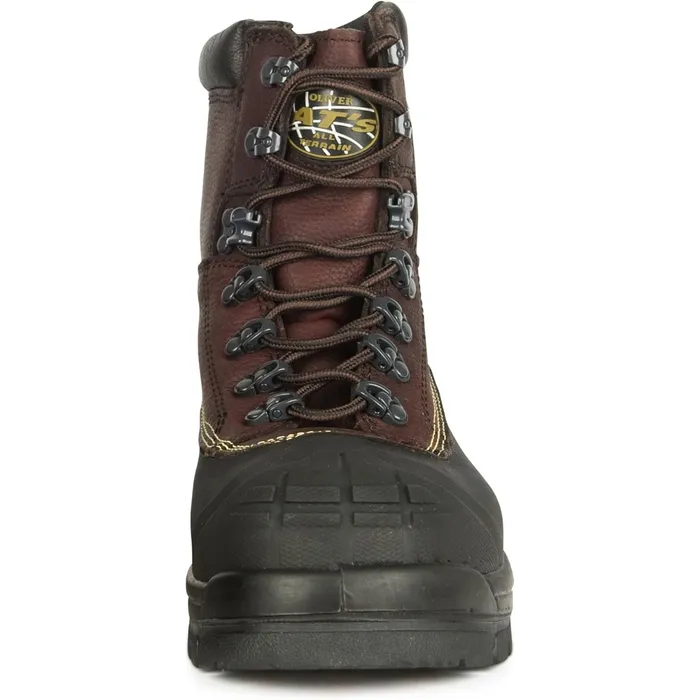 Oliver 65 Series 6-Inch Steel Toe Work Boots, Brown, Lace-Up, 65-390