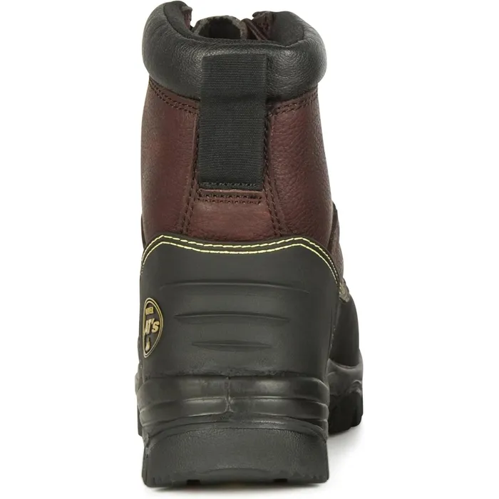 Oliver 65 Series 6-Inch Steel Toe Work Boots, Brown, Lace-Up, 65-390