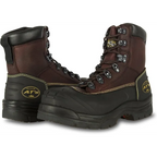 Oliver 65 Series 6-Inch Steel Toe Work Boots, Brown, Lace-Up, 65-390