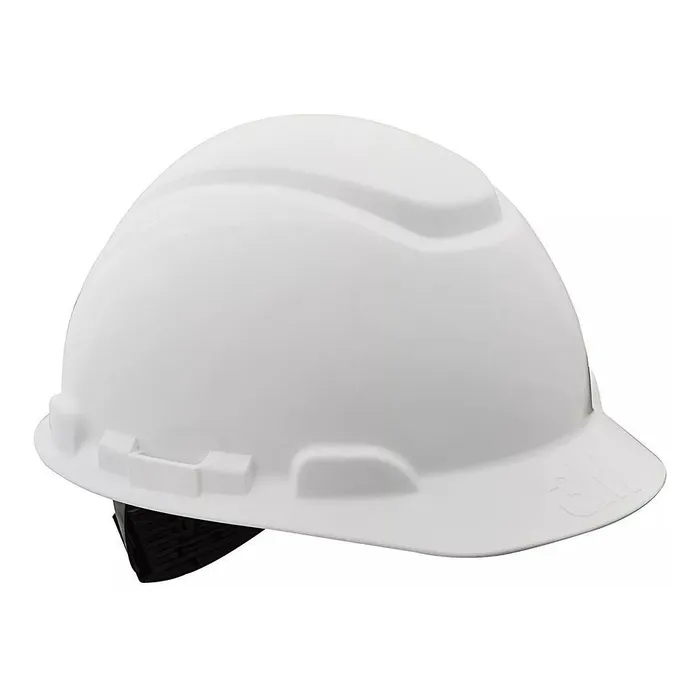 3M™ H-701R Hard Hat, White, 4-Point Ratchet Suspension - H-701R