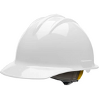 Bullard C30 Classic Cap Style Hard Hat, 6-Point Ratchet, White - 30WHR