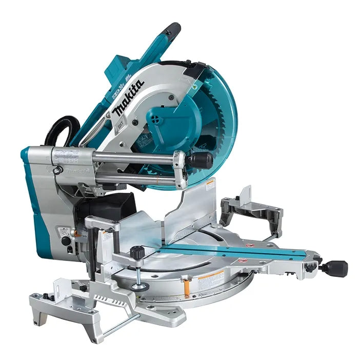 Makita power saw on a white background