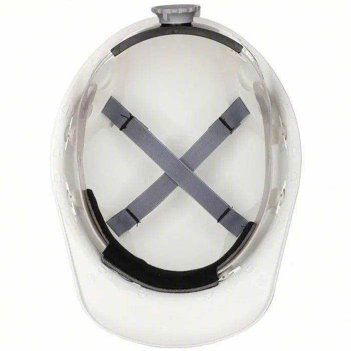 FIBRE-METAL BY PIP Hard Hat: Type 1, Class G, White, 8 Point Ratchet, Roughneck P2A, Reversible, P2ARW01A000