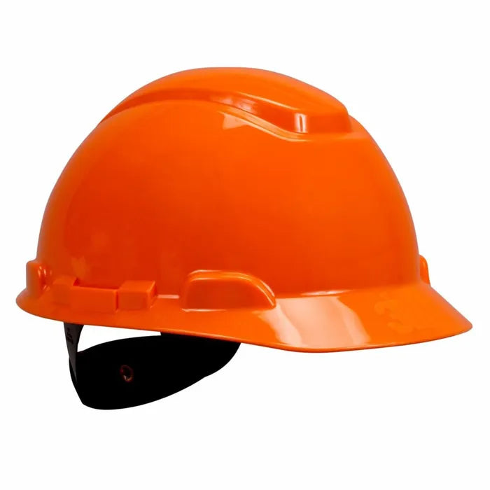 3M™ SecureFit™ Hard Hat H-706SFR-UV, Orange, 4-Point Pressure Diffusion Ratchet Suspension, with UVicator
