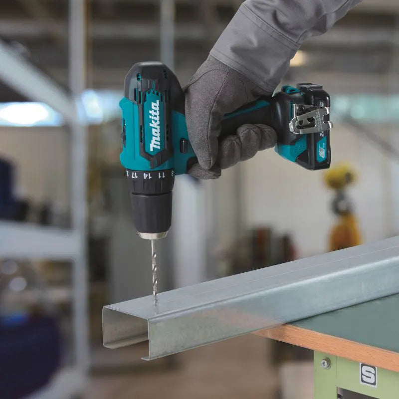 Makita Cordless Impact Driver Drill 10mm, For Masonry, Steel, Wood, 12V, 1.3kg HP333DWAE