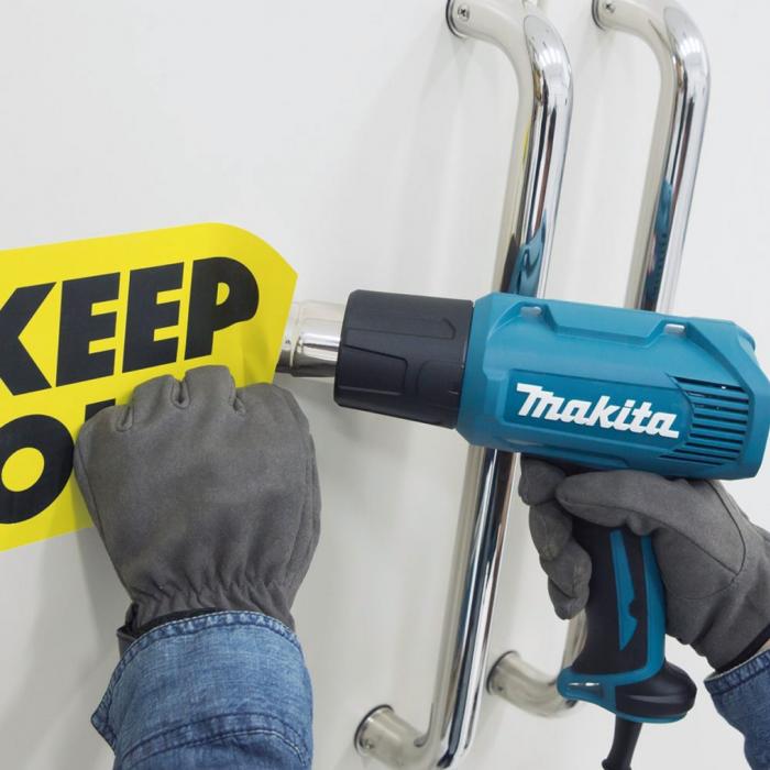 Makita Heat Gun / Hot Air Gun, Temperature 50–600°C, Air Flow 250~500L/min, 1800W, 0.57kg HG6030K