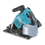 Makita circular saw with a 18V 4.0Ah Li-Ion battery, shown on a clean white background.