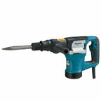 Makita Electric Concrete Breaker, with a flat drill bit attachment, shown in its signature teal and black color scheme against a plain white background.