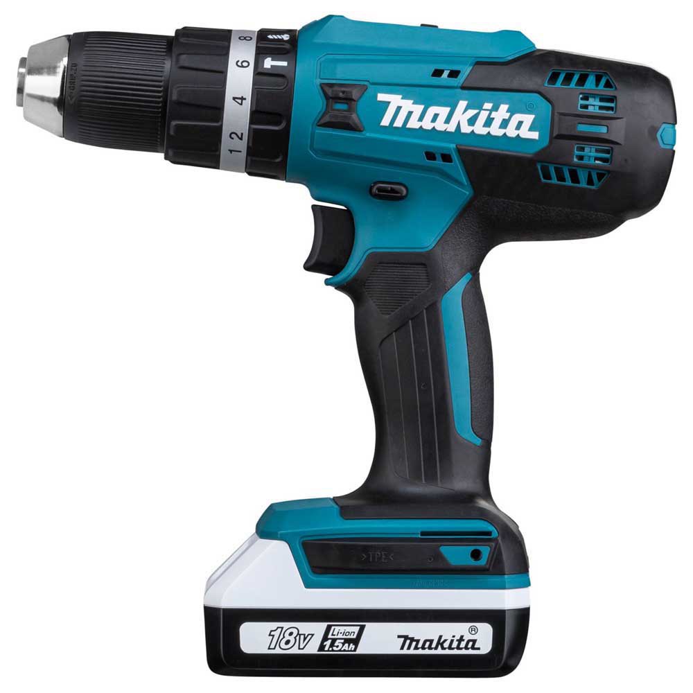 Makita Cordless Drill, For Steel / Wood / Masonry, 13 mm, 18 V, 1.8 kg HP488D002