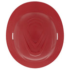 MSA V-Gard C1™ Full Brim Hard Hat, Red, Non-Vented, Fas-Trac III, ReflectIR™, 10215838