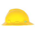 MSA V-Gard® Full-Brim Hard Hat - Yellow