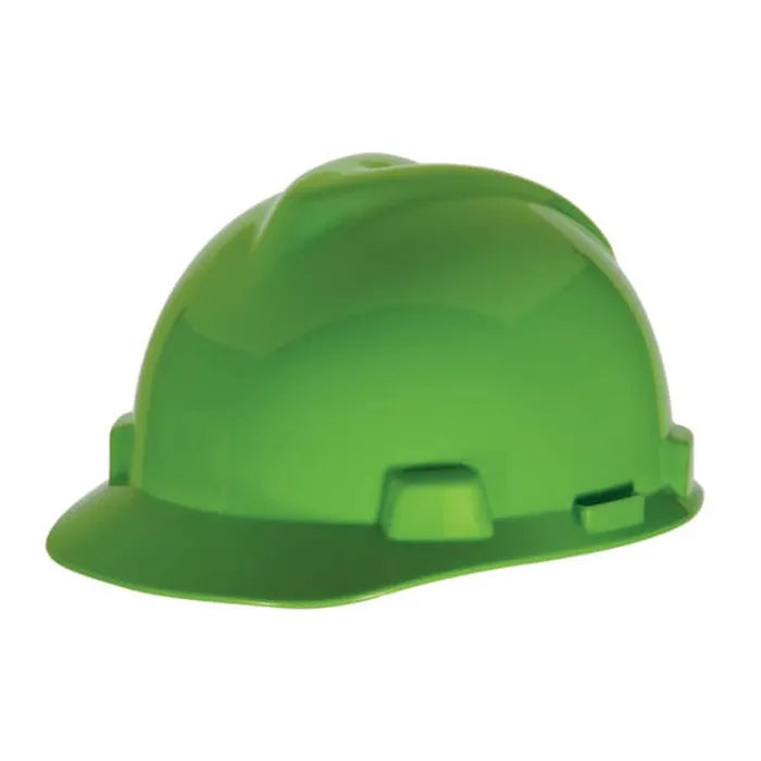 MSA V-Gard Hard Hat Shell, Green, Half-Brim, Cap Style, 463445
