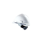 MSA Safety Helmet, V-Gard® Polyethylene Cap Style Hard Hat With 4 Point Ratchet/Ratchet Suspension, White - 463403&10148792