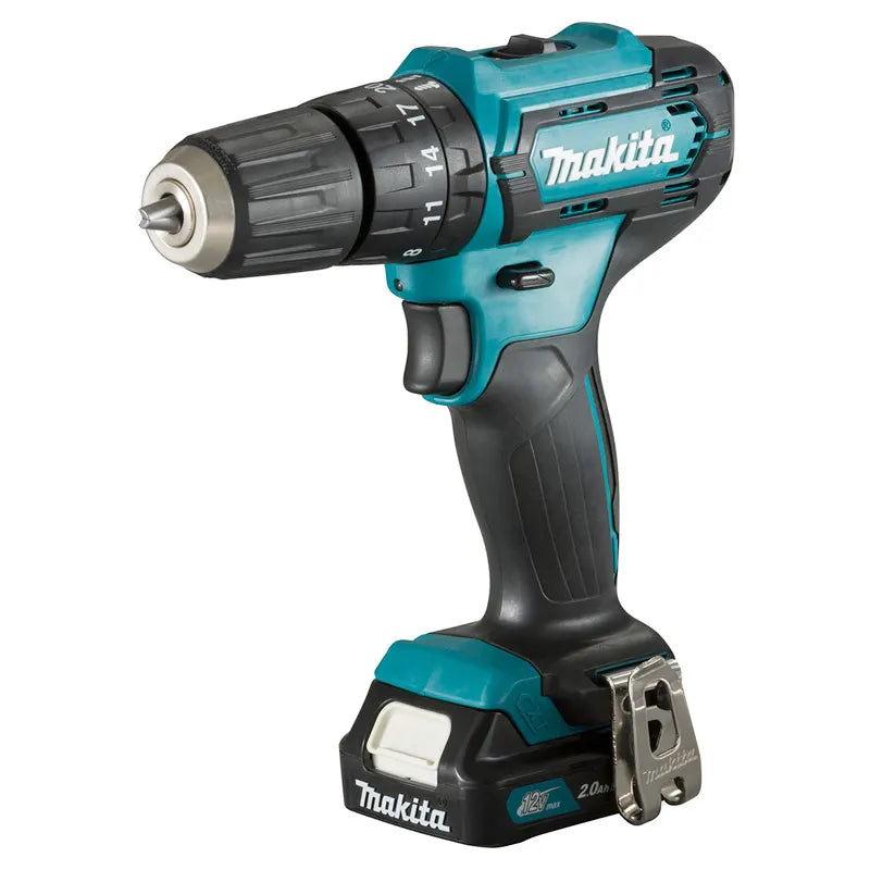 Makita Cordless Impact Driver Drill 10mm, For Masonry, Steel, Wood, 12V, 1.3kg HP333DWAE