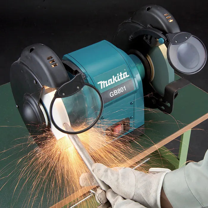 Makita Grinding Bench Machine, 205mm (8 inch), 550W, 3450 rpm, 19.8 kg GB801