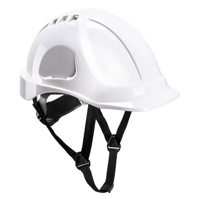 Portwest PS55 Endurance Safety Helmet, Vented ABS, 6-Point Ratchet, White