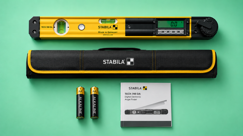 STABILA TECH 700 DA Digital Electronic Angle Finder, 45 cm, 18903 &mdash; box contents