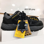 ROAD MATE RM-603 BRN Safety Shoes, Cow Suede & Mesh, Steel Toe