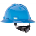 MSA V-Gard Full Brim Safety Helmet Shell Only, Blue, 86774