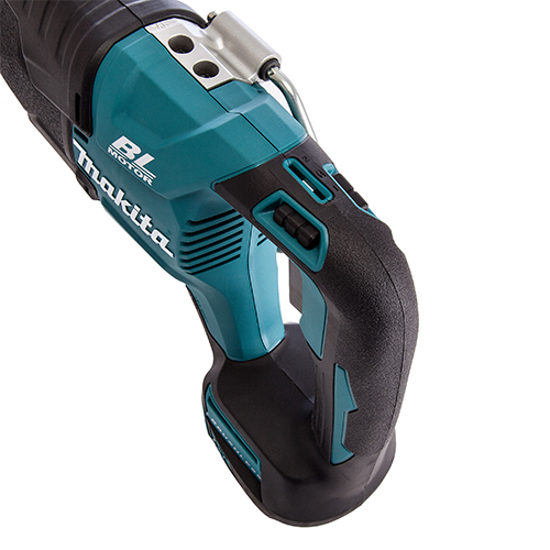 Close up view of Makita Cordless Recipro Saw's handle side
