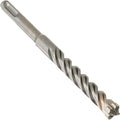 A single metal drill bit shown diagonally on a plain white background.